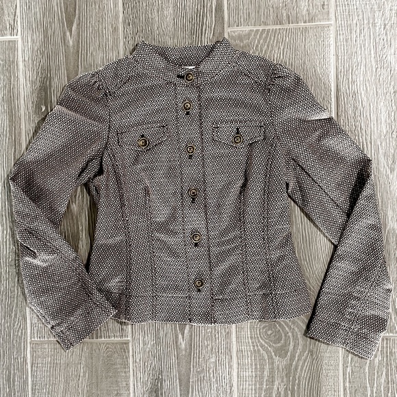 Ann Taylor Cream and Brown Suit Jacket - Picture 1 of 5